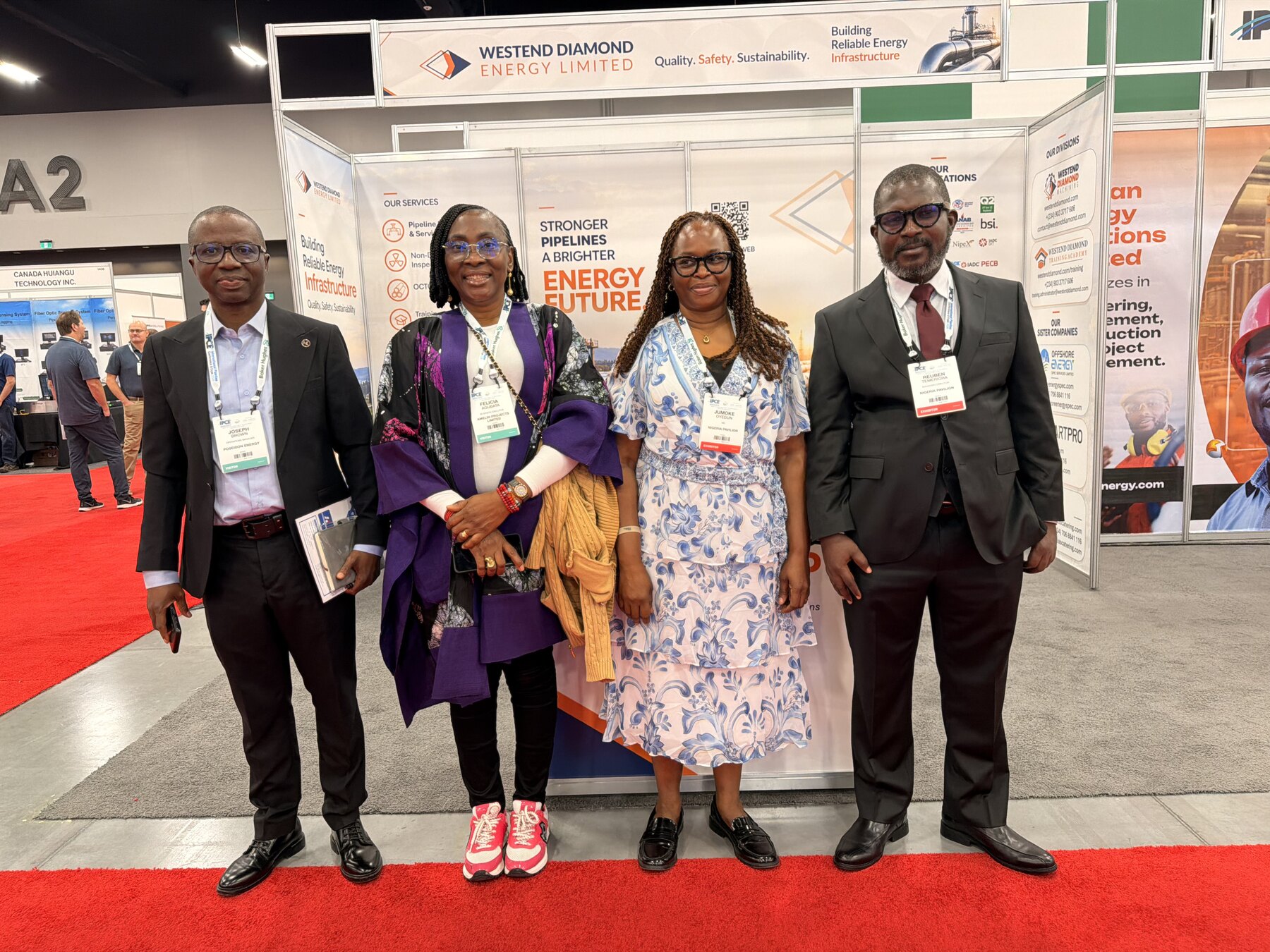 Westend Diamond Energy Limited team members at IPCE 2026 in Calgary